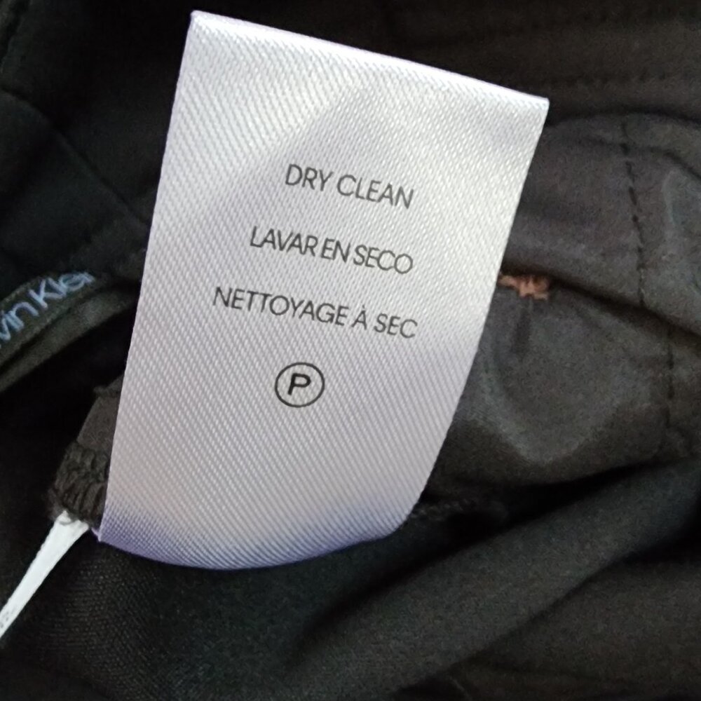 Calvin Klein Pants Womens Size 6 Solid All Black Dress Career Work Business - Picture 5 of 7